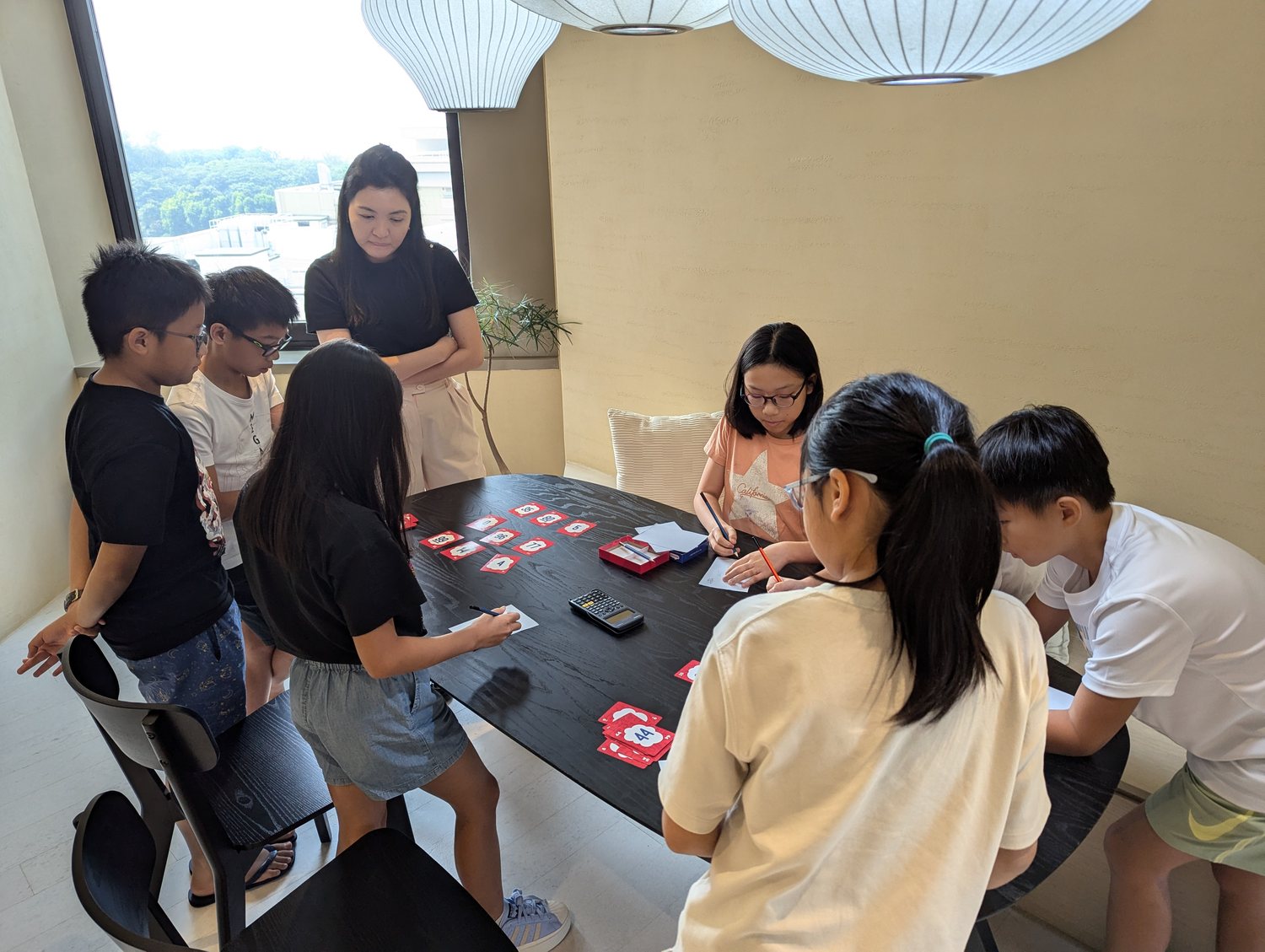 A small-group maths session at Formative Minds